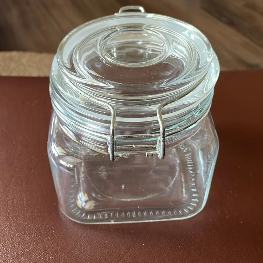 Hinged Lid Clamp Airtight Sealed Jar
